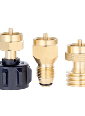3 PCS Brass QCC1/POL Propane Adapter Set Refill Adapter Stea