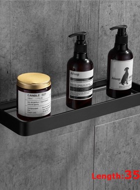 Shower Shelf Shampoo Holder Space Aluminum Bathroom Rack Gla