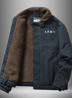 Jacket Men Imitated Lamb Fur Short Jacket Men Winter Thick F