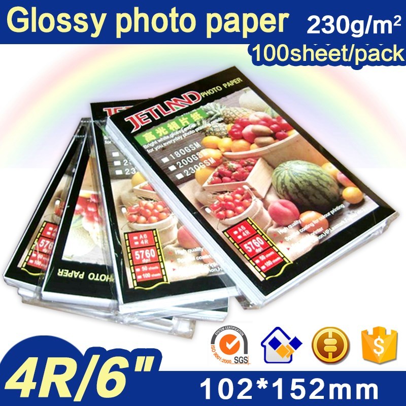 Jetland Inkjet Photo Paper 4x6 Inches, 100 Sheets(230gsm)