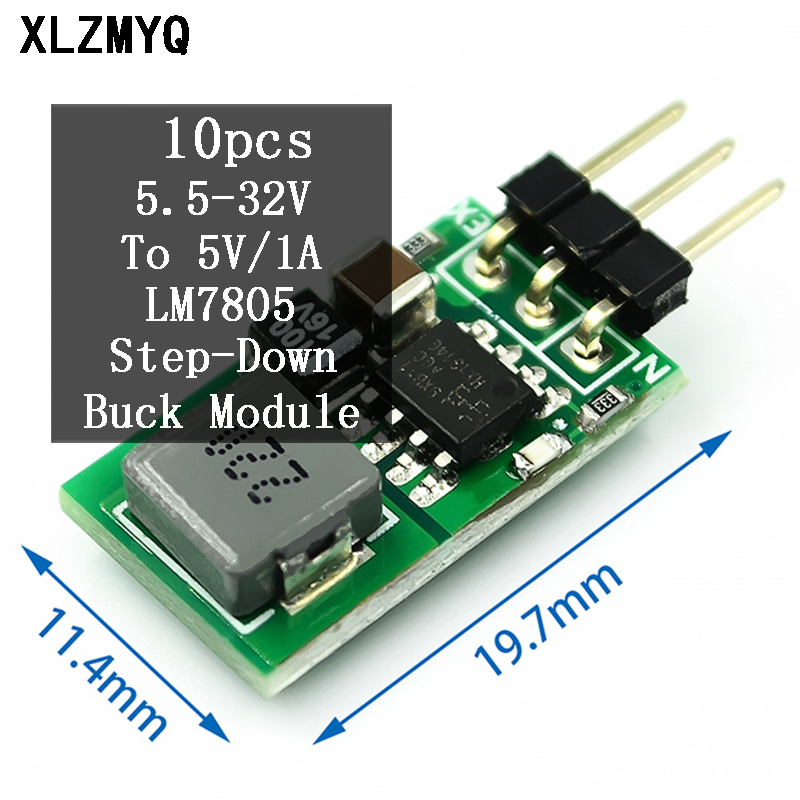 10pcs 5V/1A Voltage Regulator Replace TO-220 Lm7805 5V Posit
