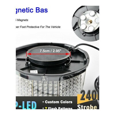/Flasher 240LED Emergency Lights LED Car Strobe Flash fso Ca