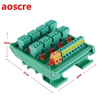 DIN Rail Mount PLC8 channel NPN input spring wiring IO photo