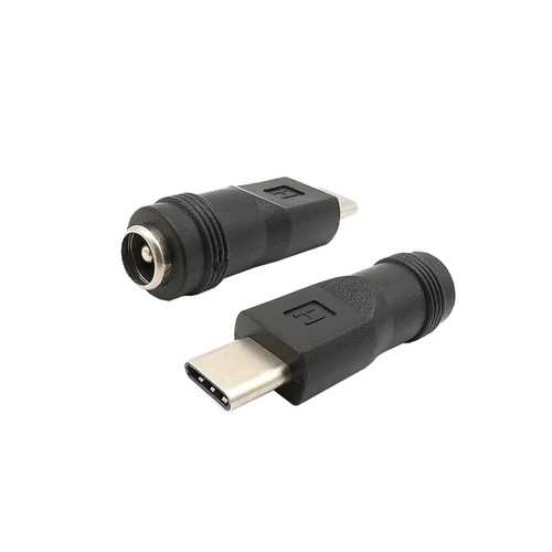 2/5Pcs 5.5 x 2.1mm Female to Type C USB-C Male DC Power Adap
