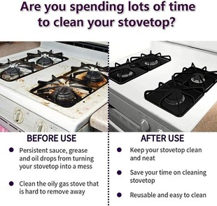 4pcs Gas Stove Protector gas Stove Cooker cover liner Sheild