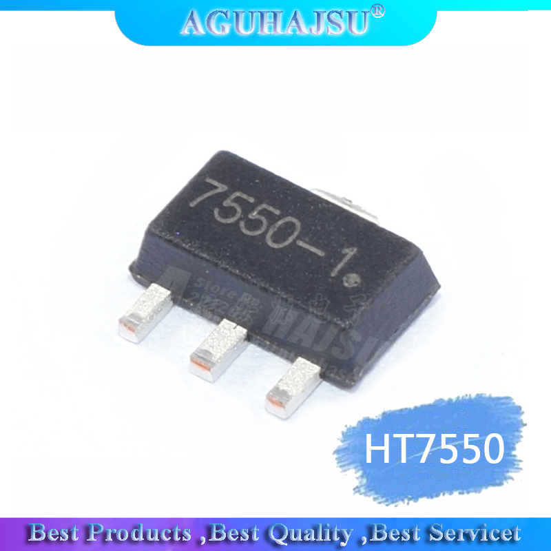 20pcs/lot HT7550 HT7550A-1 7550-1 SMD SOT89 low dropout volt