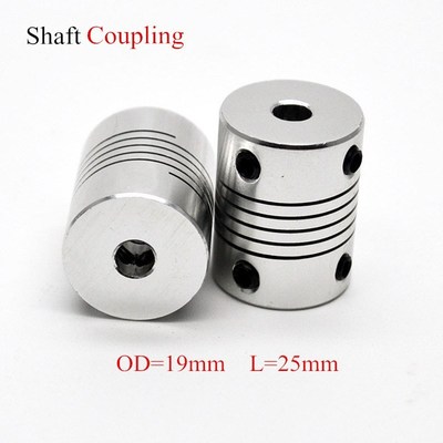Aluminium CNC Motor Jaw Shaft Coupler 5mm To 8