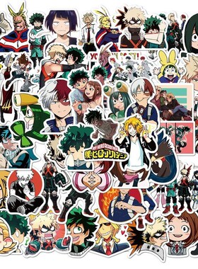 10/50pcs My Hero Academia Stickers Suitcase Laptop Skateboar