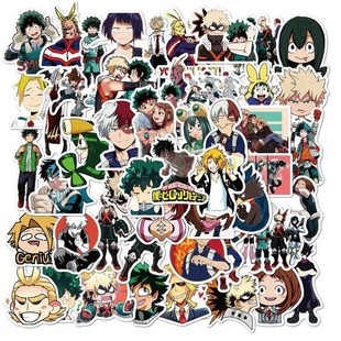 10/50pcs My Hero Academia Stickers Suitcase Laptop Skateboar