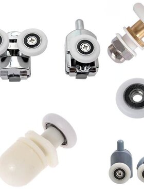 4PCS Castors Kit for Shower Cabin Doors Wheel 23 25 27mm Top