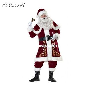 New Arrival Fancy Santa Claus Costume for Adult Old n Chri