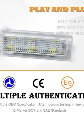 1Pair white led car door courtesy step lights for BMW F30 F3