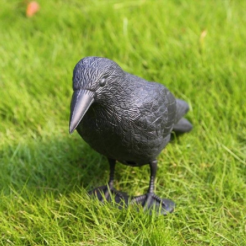 Simulation Black Crow Raven Bird Repellent Pest Control