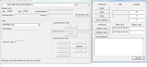 USB EMV Smart IC chip card writer reader Support I2C memory