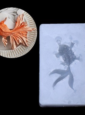 New Silicone 3D Goldfish Angel Octopus Esc Pendant Liquid Mo