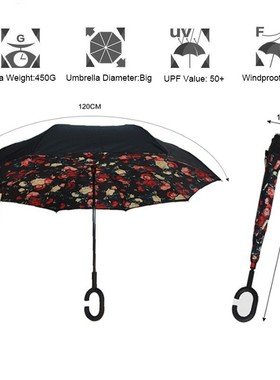 Delle Donne di Doppio Strato Invertito Ombrello ombrellone