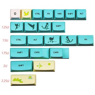 dye Subbed PBT Keycap 130 Keys XDA Profile Keycaps For MX Sw