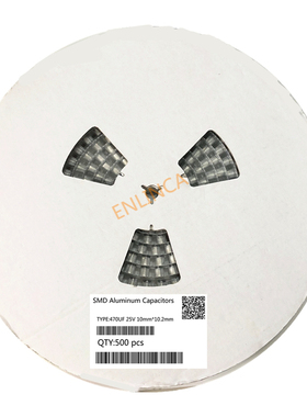 Original 500pcs 470UF 25V 10mm*10.2mm SMD Aluminum electroly