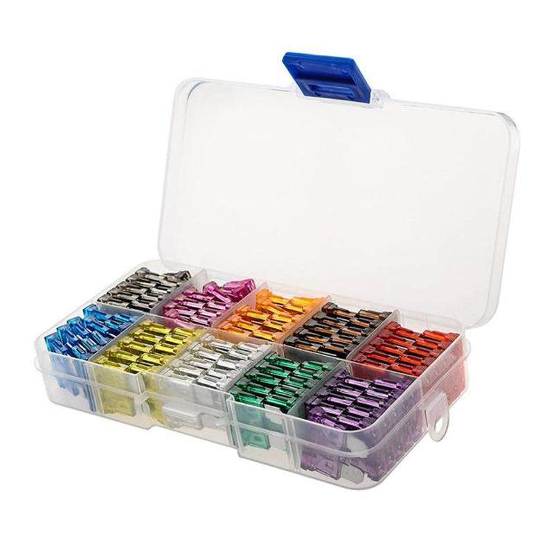 100pcs/box car fuses 2a 3a 5a 7.5a 10a 15a 20a 25a 30a 35a a