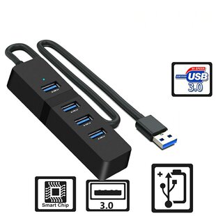 4/5 Port USB 3.0 HUB  Power Supply Port For PC Laptop Comput