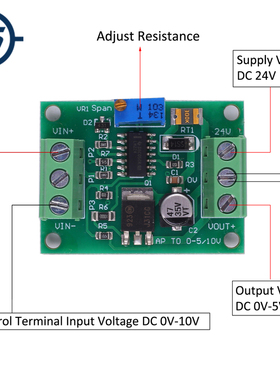 Voltage Amplifier Module Signal 0-5V to 0-10V Power Amplific