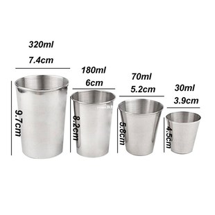 Stainless Steel Cups Wine Beer Coffee Cup Whiskey Milk Mugs