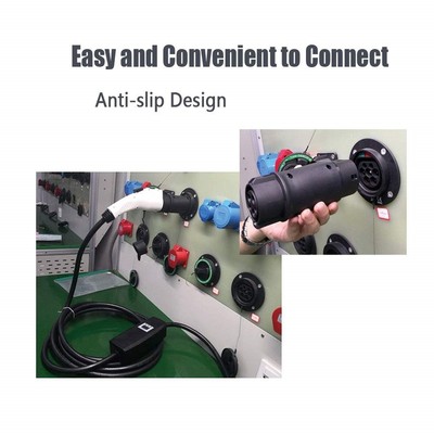 EVSE Charging Connector 16A 32A extender type 2 to type 1 ev