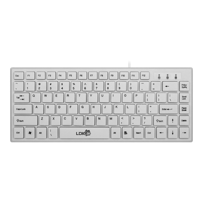 LDKAI XKB-02 Laptop Keyboard, 87-Key Ergonomic USB Wired Por