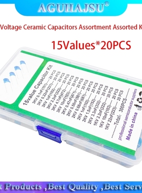 15Values*20PCS Capacitor Set High Voltage Ceramic Capacitors