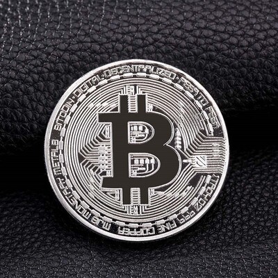 1pcs Gold Plated Bitcoin Coin Souvenir Bit Coin Collectible