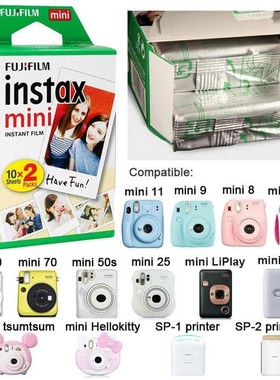 20 sheets Fujifilm Instax Mini 11 Film White Edge Photo Pape