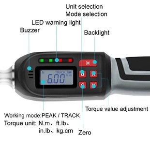 Digital torque wrench Adjustable Mini 2% Accuracy Profession
