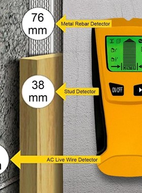 Portable Metal Detectors Wall Scanner Stud Finder Metal Volt