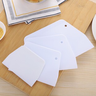 Baking tool plastic scraper trapezoidal scraper semicircle s