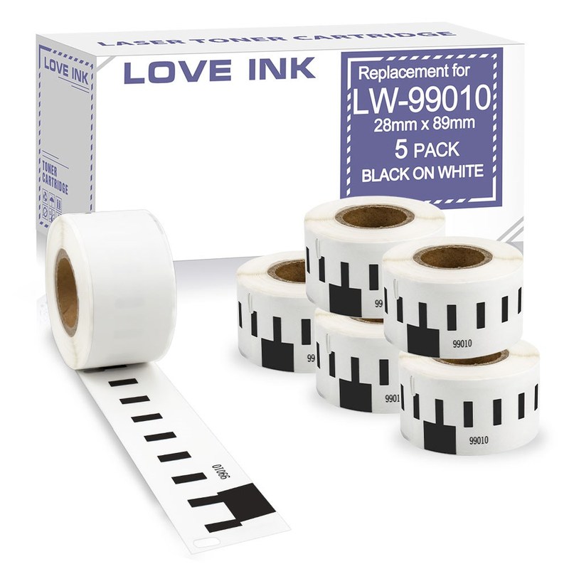 5 Roll DYMO 99010 Labels Thermal Paper Label Maker DYMO La