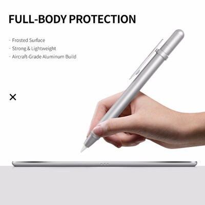 MoKo Aluminium Pencil Case Compatible for Apple Pencil,Buil