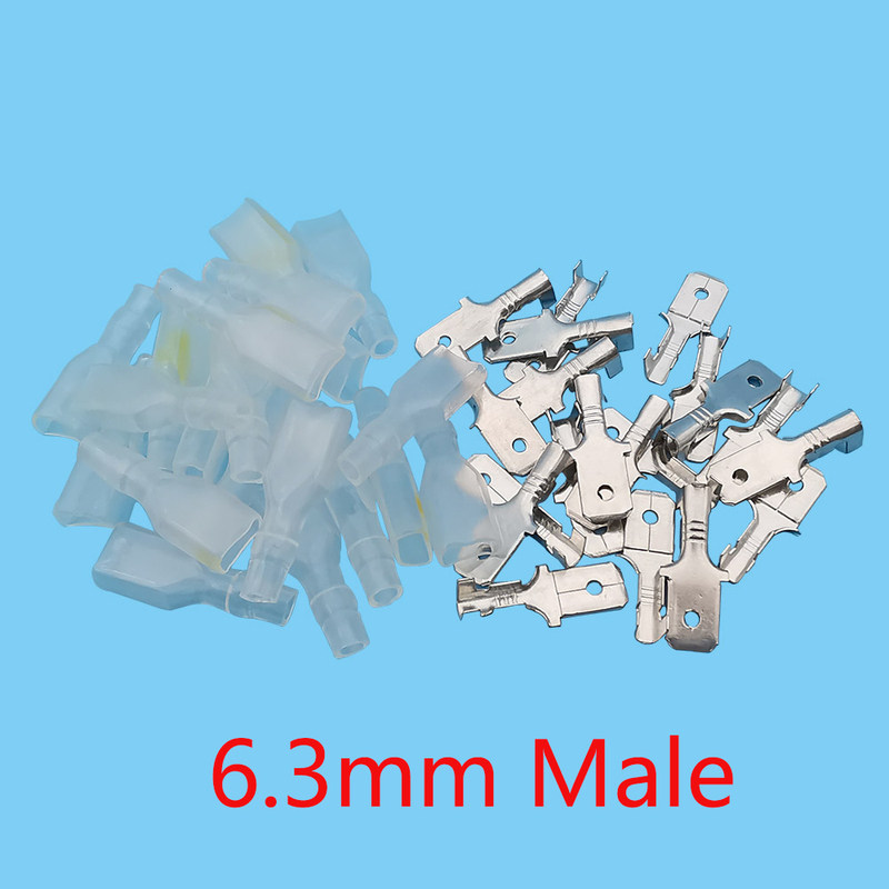 3mm spade crimp terminal with transparent sleeves i