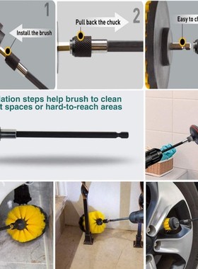 22pcs Electric Drill Brush Set Bathroom Surfaces Tub Tile an