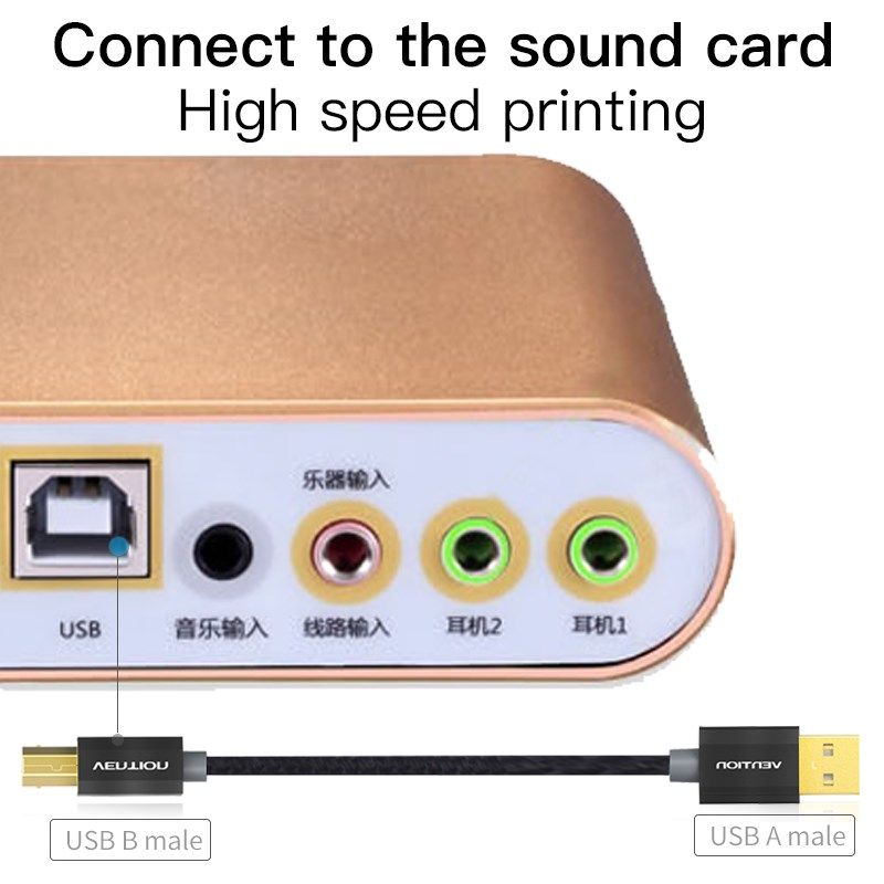 brand high speed usb 2.0 type a to b male to male scanner fa