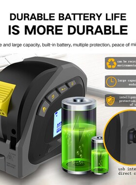 Portable LM40T Laser Tape Measure 40M 2-in-1 Electronic Rule