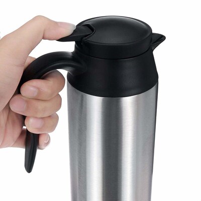Stainless Steel Electric Kettle 12V /24V  800ml In-Car Trave