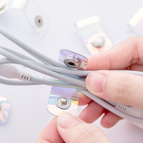 5pc Cable Winder Organizer Desk Set Wire Data Line Holder P