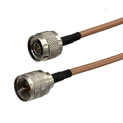 1Pcs RG142 UHF PL259 Male Plug to N Male plug Connector RF C
