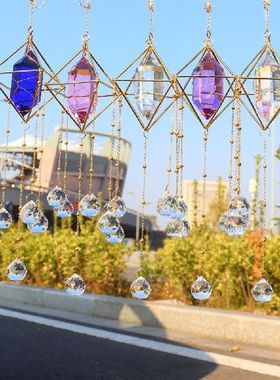 Crystal Wind Chime Prism Dream Catchers Windbell Hanging