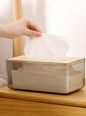 Nodic Tissue Box with Cover Tissues/Wipes Storage Boxes Home