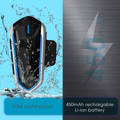 Motorcycle Helmet Headset Bluetooth Earphone BT Communicator