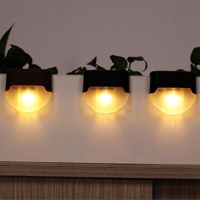 Step Stair Deck Lights Balcony Fence Solar Light 1-6pcs LED