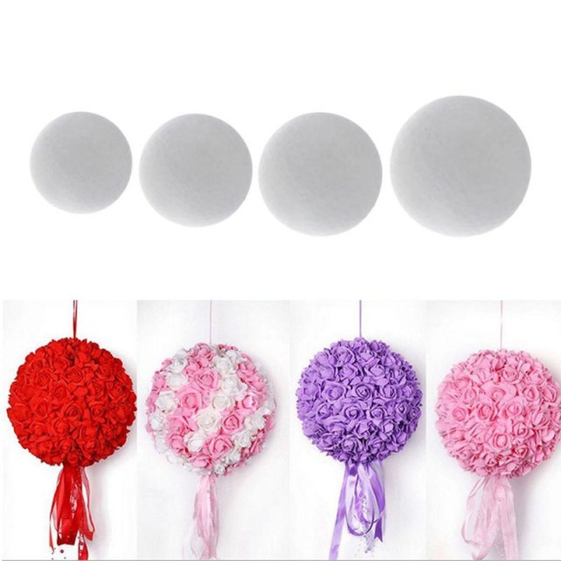 Blank Round Solid Polystyrene Styrofoam Foam Ball For Weddin