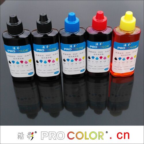 GI-490BK Pigt ink GI-490C M GI-490Y is Dye ink refill kit fo