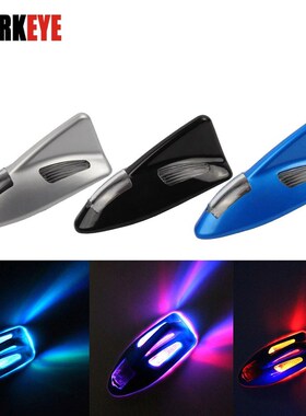 1Piece Shark Fin Solar  Anti Collision Anti-Rear-End LED  Wa